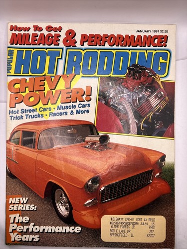 Popular Hot Rodding Magazine January 1991 Issue