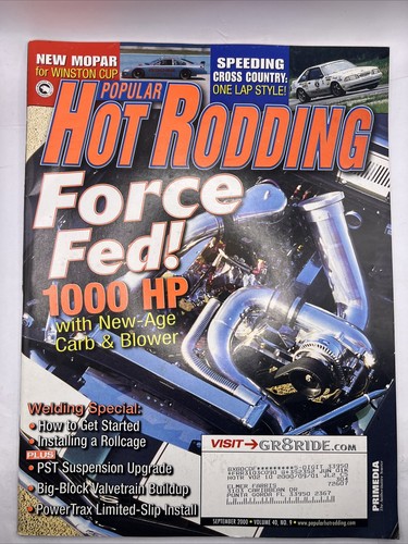 Popular Hot Rodding Magazine September 2000 Back Issue