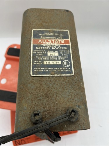 Rare Vintage Sears Roebuck Allstate Battery Booster Model 608-71720 Untested