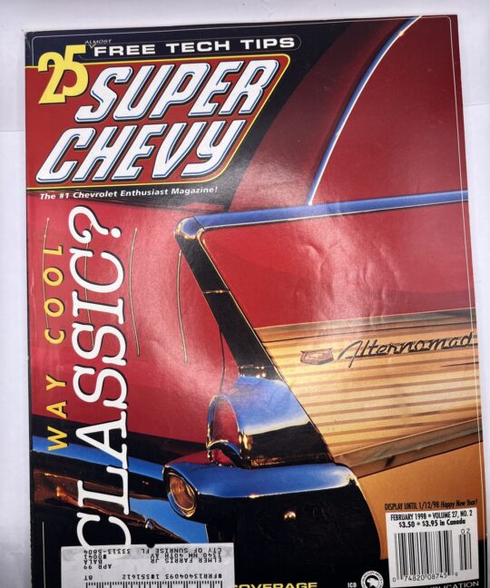 Super Chevy Magazine February 1998 Issue (25 Tech Tips)