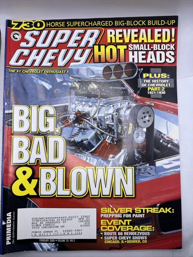 Super Chevy Magazine February 2000 Back Issue
