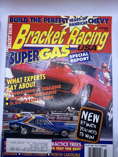 Bracket Racing USA Magazine November 1992 Back Issue