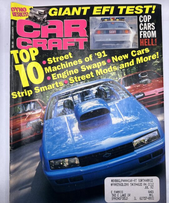 Car Craft Magazine December 1991 Issue