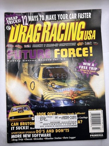 Drag Racing USA Magazine March 2000 Back  Issue