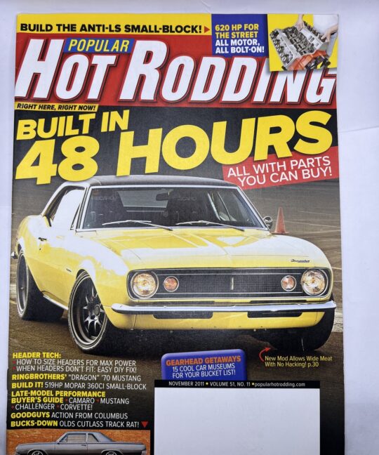 Popular Hot Rodding Magazine November 2011 Issue