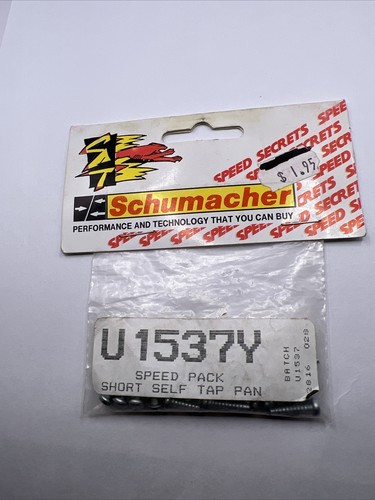 Schumacher Speed Pack Short Self Tap Pan SCHU1537Y New