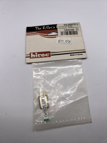 Hitec Crystal Receiver Crystal 75 MHz AM Single Conversion Ch 72 PN-6647572