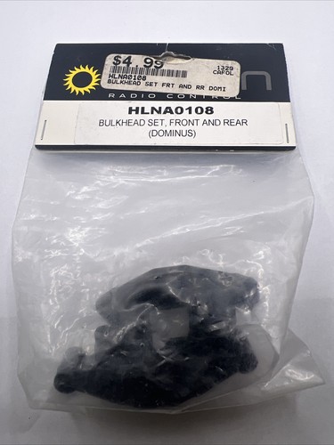 Helion Dominus Bulkhead Set Front And Rear HLNA0108 New OEM Helion Rc Car