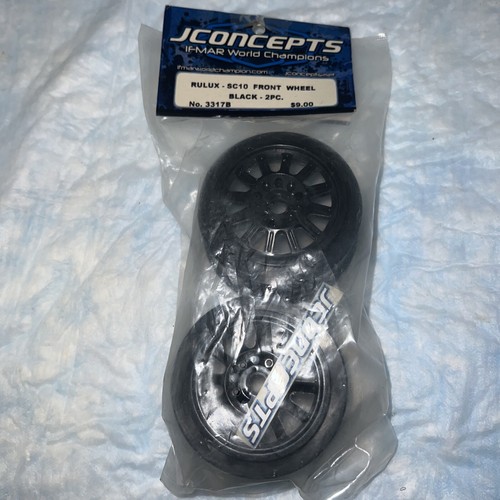 Jconcepts Inc. 3317B Rulux - SC10 Front Wheel Black (2)