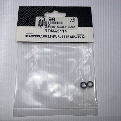Radient Bearings, 5X8X2.5MM, Rubber Sealed (2) New OEM RDNA5114