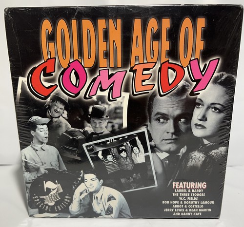 VHS Box Set Golden Age Of Comedy 7 Tapes SEALED Laurel/Hardy, 3 Stooges, Abbott&