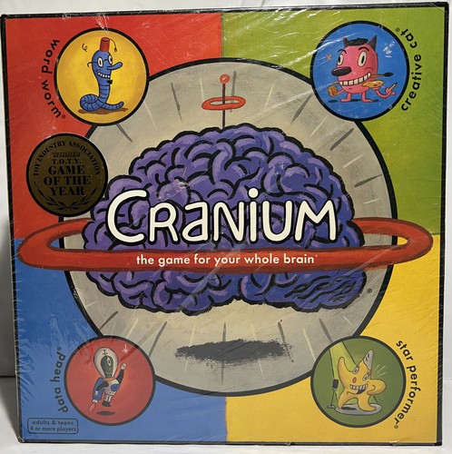 Board Game Cranium Game Adults & Teens 4 or More Players Winner Sealed New