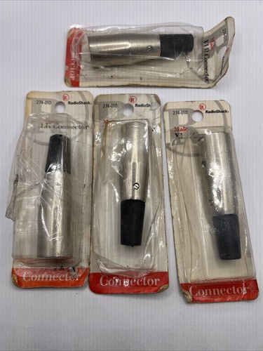 Audio Connector RadioShack XLR, New, 274-0010 Lot Of 4