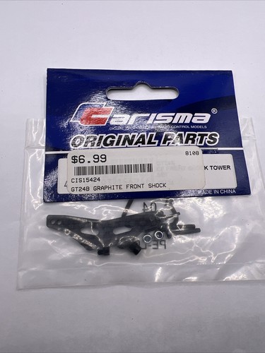 Carisma - GT24B Graphite Front Shock Tower Set Rc Car Parts CIS15424