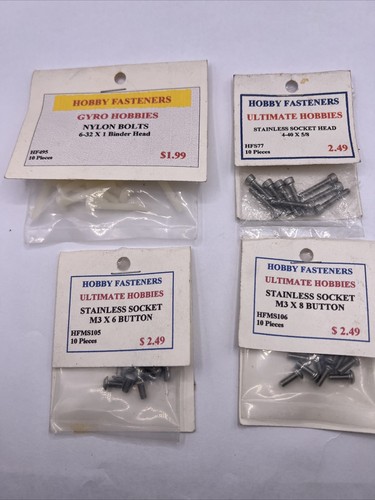 RC Parts Hobby Fasteners Lot (4) Ultimate Hobbies New Oem