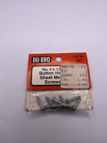 DU-BRO Button Head Sheet Metal Screws 4x1/2 (8) DUB527