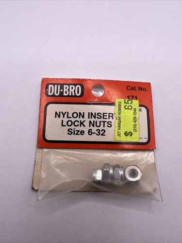 NEW DuBro for Airplanes Locknuts 6-32 (4pcs) / Hardware 171