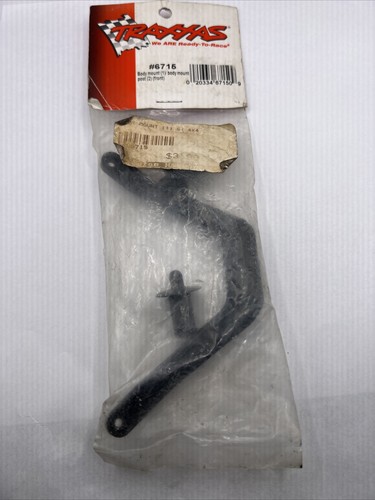 Traxxas Parts: Body mount (1)/ body mount post (2) (front) - Traxxas 6715