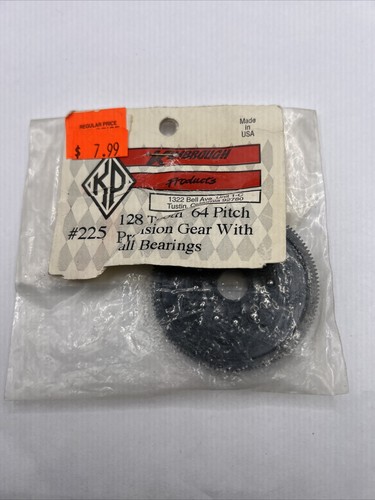 Kimbrough 128 Tooth 64 Pitch Precision Spur Gear Plastic Black W/ Balls (1) 225