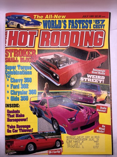 Popular Hot Rodding Magazine July 1991 Issue