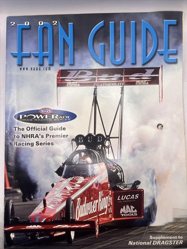 NHRA 2002 Fan Guide Winston Drag Racing Magazine Has A Hole