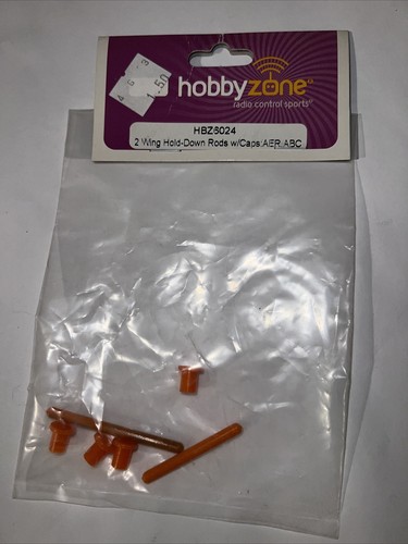 HobbyZone HBZ6024 2 Wing Hold-Down Rods w/Caps: AER, ABC