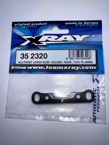 Alu front lower suspension holder rear 7075 T6 5mm 352320 XRAY