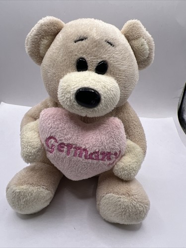 Plush Teddy Bear Austria Germany 4.5” Small Teddy Bear I Love Germany