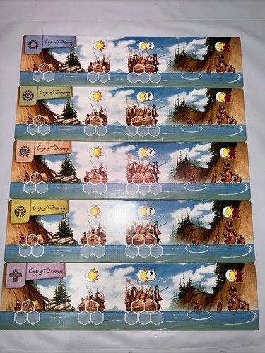 Lewis & Clark The Expedition Board Game Pieces 5 Expedition Board Lot Set