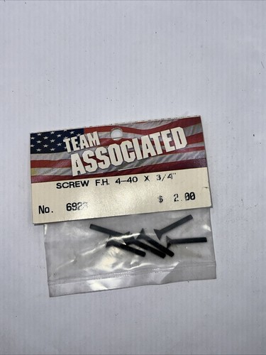 Team Associated Flat Head Machine Screws 4-40x3/4 Hex Drive Rc Hardware USA 6923