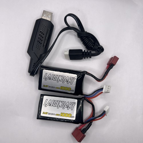 LAEGENDARY 1:16 Scale RC Cars Replacement Parts for Sonic Truck: 2 1000mAh Li...