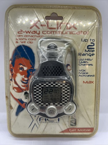X-Link 2 Way Communicator w/ Detachable Sports Cord & Belt Clip NEW