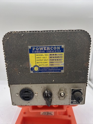 Powercon Vibrator Converter 6R5 for Ham Radios Untested