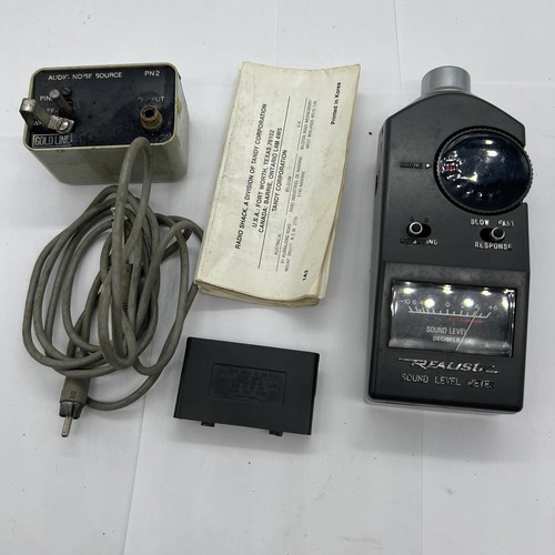 Radio Shack Realistic Sound Level dB Meter Cat. No. 42-3019