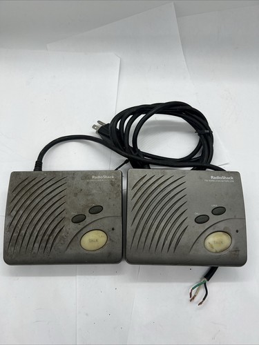 RadioShack FM Wireless Intercom 2-Channel 43-3103 Untested Vintage Electronics