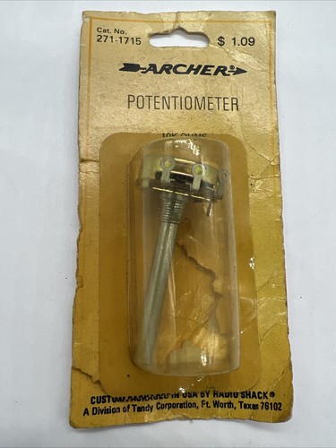 Archer Potentiometer 271-175 Linear Taper 10k Ohms Radio Shack Vintage