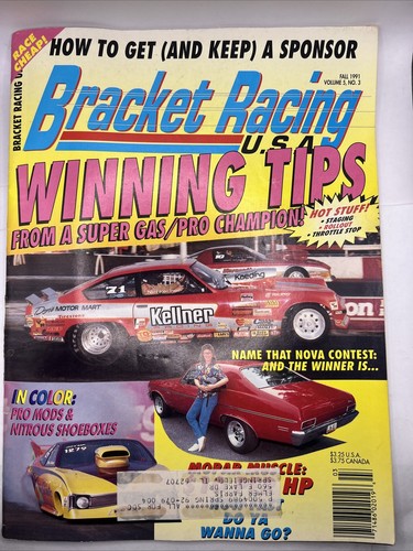Bracket Racing USA Magazine Fall 1991 Back Issue