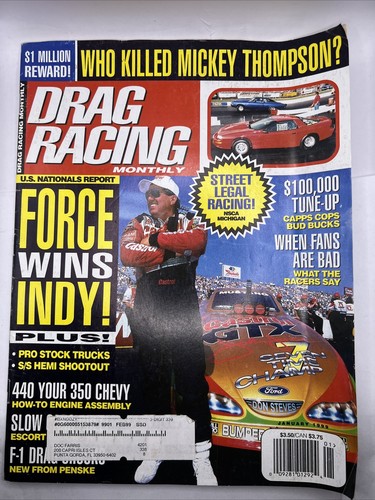 Drag Racing Monthly Magazine January 1999 Back Issue