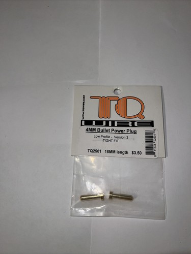 TQ Wire 18mm 4mm Bullet Male Connectors (pr) TQW2501