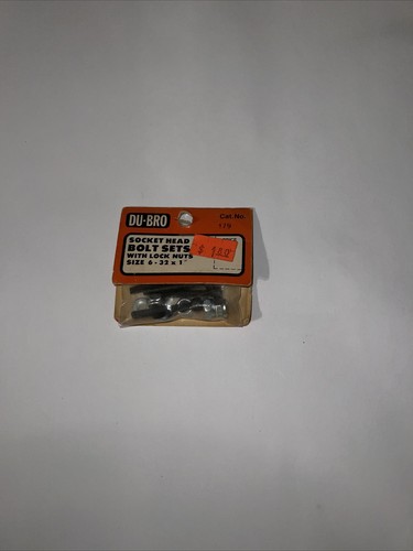 Dubro 179 6-32x1" Socket Head Bolts With Lock Nuts (Pack of 4)