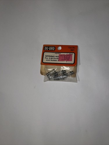 DU-BRO #331 SPRING WIRE KEEPER FOR 4-40 KWIK LINKS AND SOLDER LINKS (6PCS)