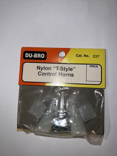 Control Horns Nylon T-Style (2) Du-Bro R/C DUB237
