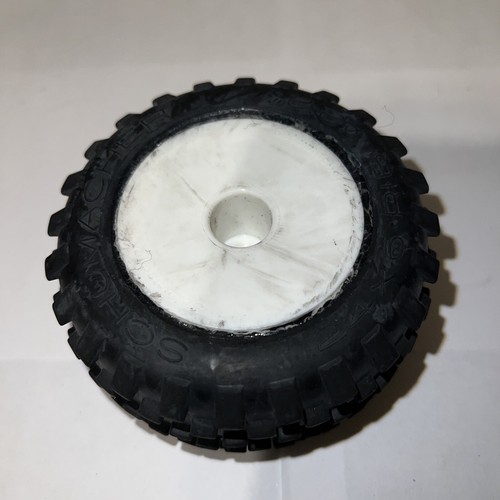 Schumacher Wheel And Tire Stagger Rib 1/10 Truck Tires (White) (1) Used