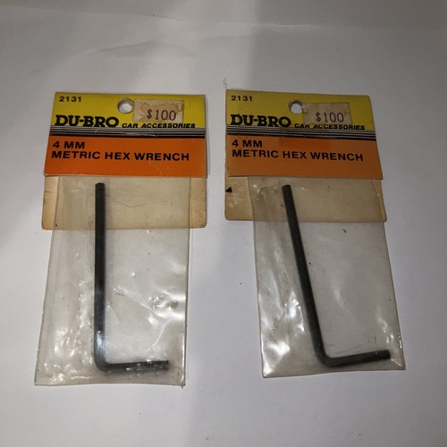 Vintage Dubro 4mm Metric Hex Wrench Dubro 2131 Lot (2)