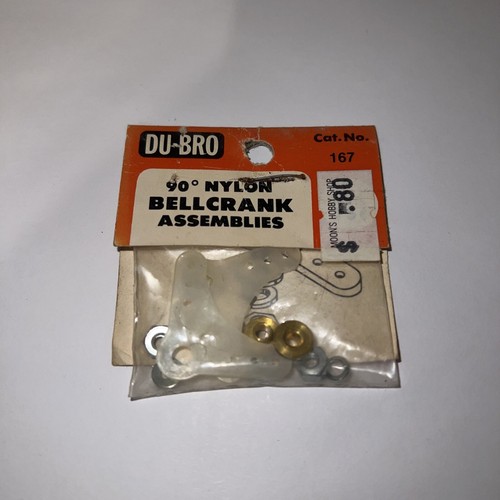 Du-Bro Cat No# 167 Bellcranks,90 Degree Nylon NEW