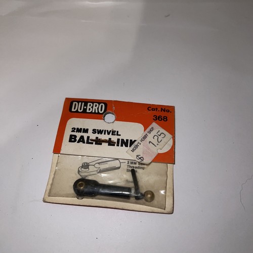 NEW Dubro 368 Swivel Ball Link 2mm w/Hardware FREE US SHIP