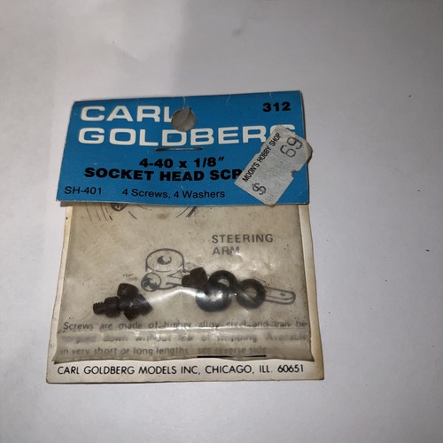 Carl Goldberg Socket Head Screws 4-40 x 1/8" 312 New
