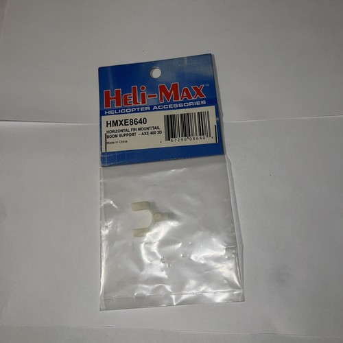 Heli-Max HMXE8640 Horizontal Fin Mount/Tail Boom Support: AXE400 3D NIP USA Ship