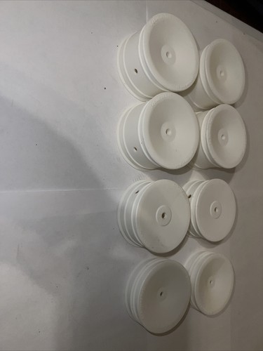 Rc Car Wheels 4wd/2wd Schumacher Buggy Front and Back Wheels White 4 Sets