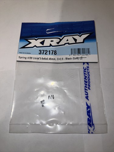 XRAY X12 Shock Spring (Black/C=2.5) (2) [XRA372178]